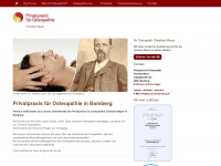 osteopathie-bamberg.info Webseite Vorschau