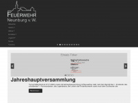 feuerwehr-neunburg.de Webseite Vorschau