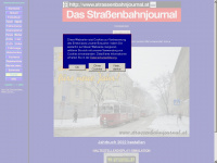 strassenbahnjournal.at Webseite Vorschau