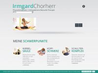 irmgard-chorherr.at Webseite Vorschau