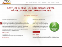 gasthaus-alpenblick.at Webseite Vorschau