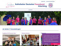 frauenbund-koesching.de Webseite Vorschau