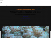 korallen-und-meer.de Webseite Vorschau