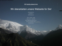 ib-gebaeudetechnik.com Webseite Vorschau