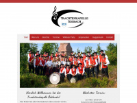 trachtenkapelleoedsbach.de Webseite Vorschau