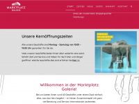 marktplatzgalerie.de Webseite Vorschau