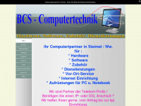 bcs-computertechnik.de Webseite Vorschau