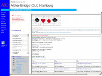 alster-bridge-club.de Webseite Vorschau