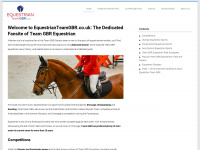 equestrianteamgbr.co.uk Webseite Vorschau
