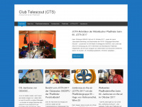 telescout.org Webseite Vorschau