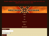 southern-records.de Webseite Vorschau