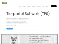 tierpartei.ch Webseite Vorschau