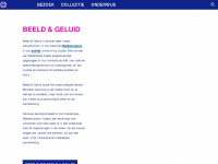 beeldengeluid.nl Webseite Vorschau