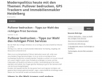 modernpolitics.at Webseite Vorschau