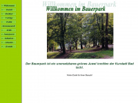 bauerpark.at Webseite Vorschau
