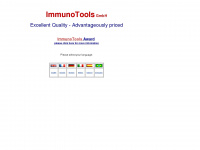 immunotools.de Webseite Vorschau