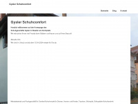 gysler-schuhcomfort.de Webseite Vorschau