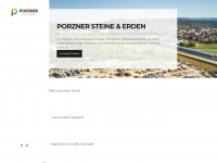 porzner-kies.de Webseite Vorschau