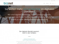 biznet.ch Webseite Vorschau