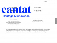 cantat.com Webseite Vorschau