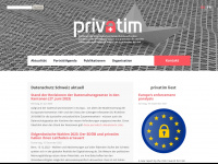 privatim.ch Webseite Vorschau