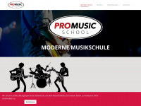promusicschool.de Webseite Vorschau