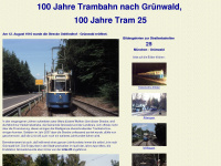 tram25.de Webseite Vorschau