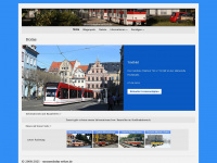 strassenbahn-erfurt.de Webseite Vorschau