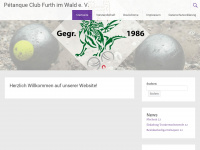 petanque-club-furth.de Webseite Vorschau