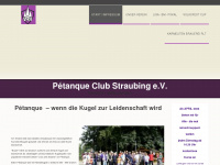 petanque-club-straubing.de Webseite Vorschau