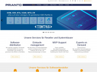 prianto.com Webseite Vorschau