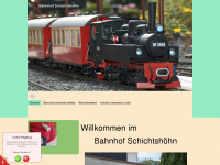 bahnhof-schichtshoehn.de Webseite Vorschau