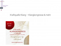 klangkongress.de Webseite Vorschau