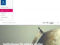 globalstudies.gu.se Webseite Vorschau
