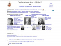 v-kleist.com Webseite Vorschau
