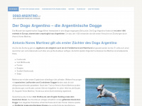 dogo-argentino.at Webseite Vorschau