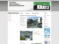 kratzbau.com Webseite Vorschau