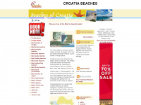 croatia-beaches.com Webseite Vorschau