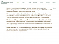 janegoodall.ch Webseite Vorschau