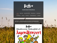 musikverein-tuerkenfeld.de Webseite Vorschau