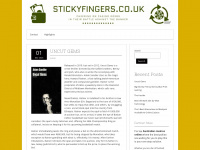 stickyfingers.co.uk Webseite Vorschau