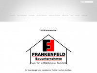 frankenfeld-bauunternehmen.de Webseite Vorschau