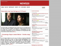 news25.de Webseite Vorschau