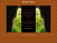 aziza-tanz.de Webseite Vorschau
