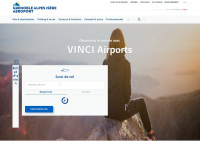 grenoble-airport.com Webseite Vorschau