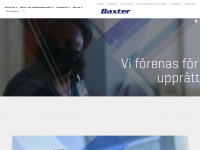 baxter.se Webseite Vorschau