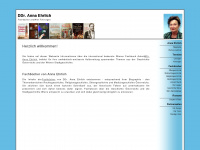 anna-ehrlich.com Webseite Vorschau