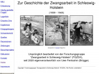 zwangsarbeiter-s-h.de Webseite Vorschau