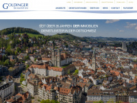 goldinger.ch Webseite Vorschau