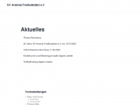 sv-arminia-freissenbuettel.de Webseite Vorschau